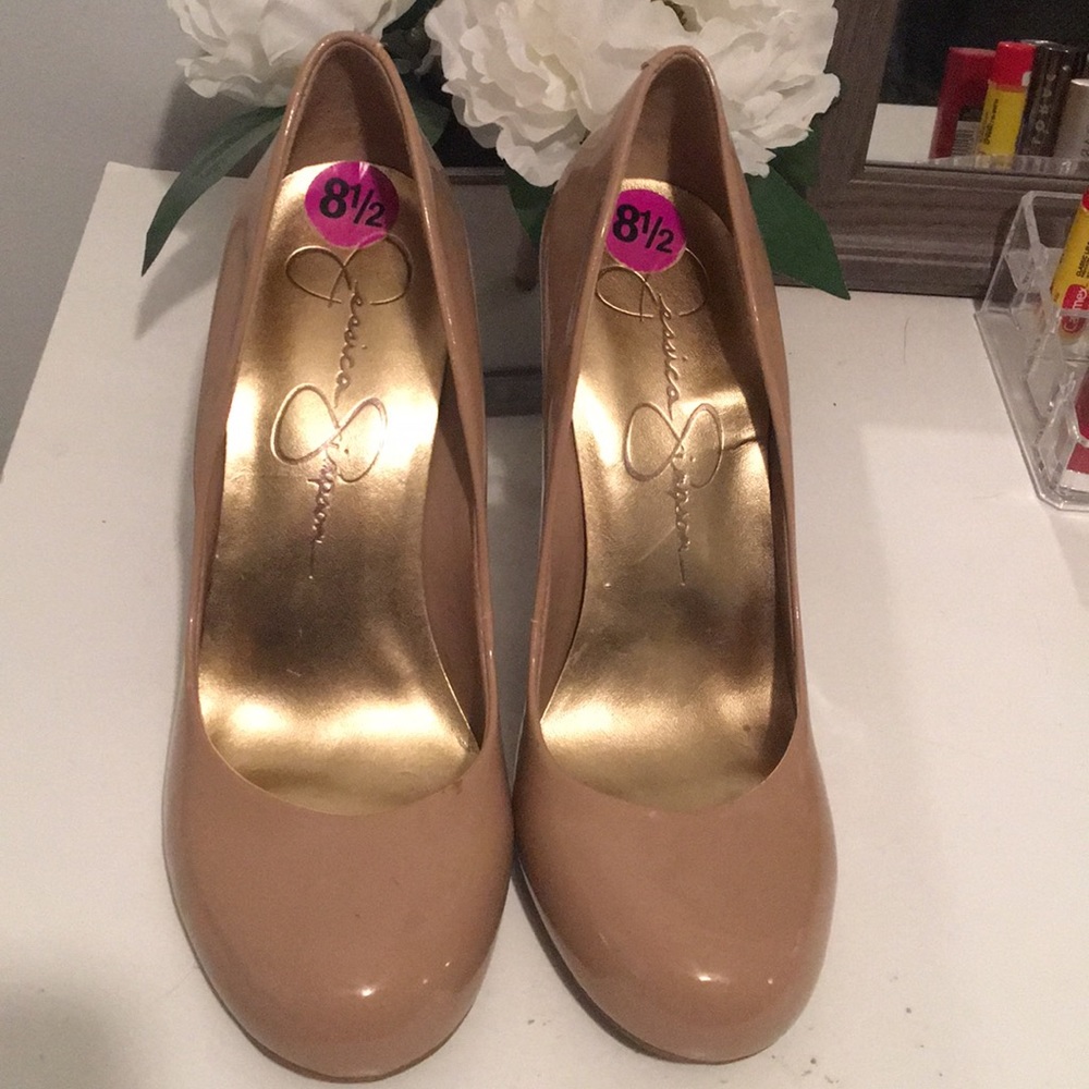 Nude Patent Leather Heels